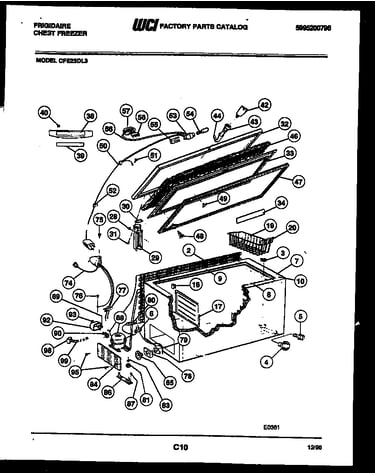 Chest freezer parts