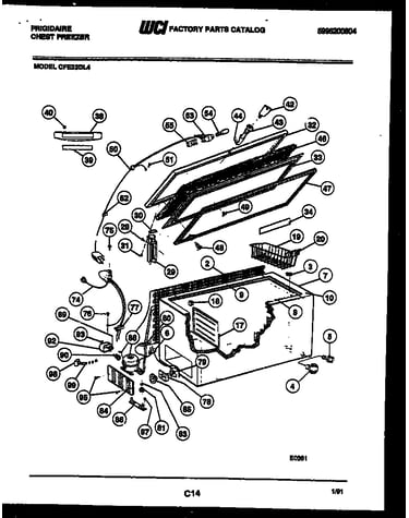 Chest freezer parts