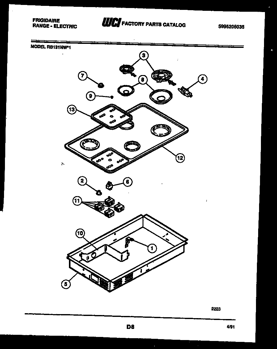 Cooktop parts