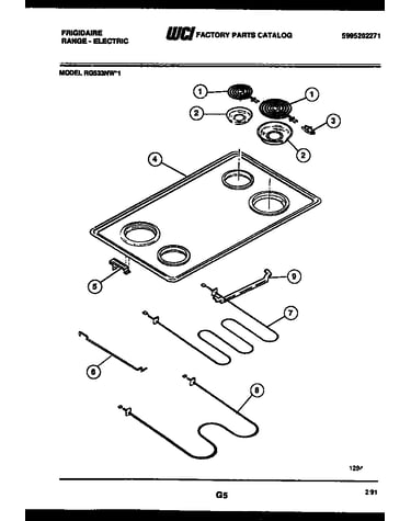 Cooktop and broiler parts