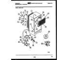 Frigidaire FPES21TNH1 system and automatic defrost parts diagram