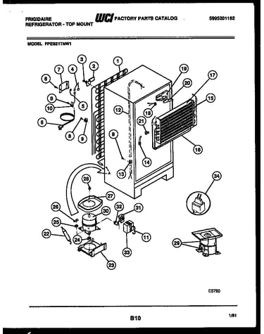System and automatic defrost parts