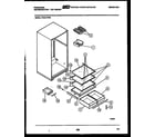 Frigidaire FPZ21TFF2 shelves and supports diagram