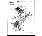 Frigidaire FPD19TFF1 shelves and supports diagram