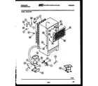 Frigidaire FPD19TFW1 system and automatic defrost parts diagram