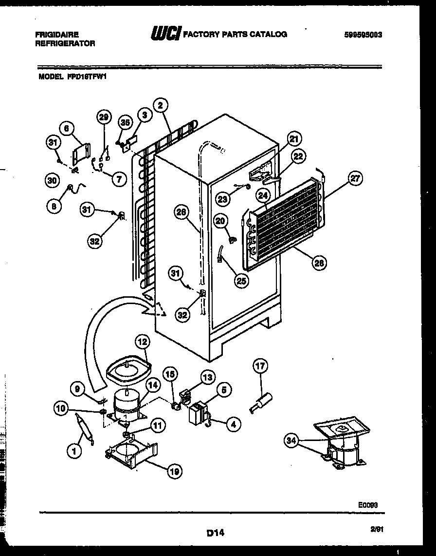 System and automatic defrost parts