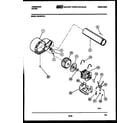 Frigidaire DGCSFW2 blower and drive parts diagram