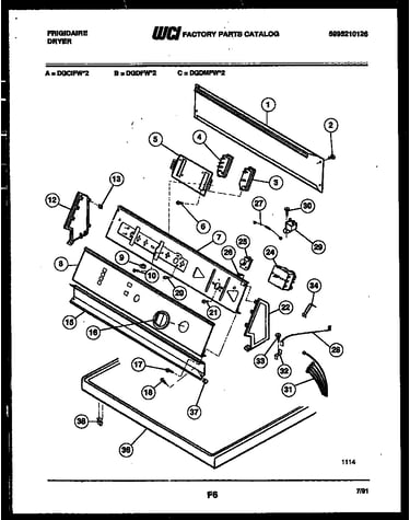 Console and control parts