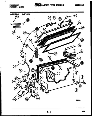 Chest freezer parts