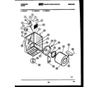 Frigidaire DGSFL2 cabinet and component parts diagram