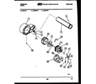 Frigidaire DGILW2 blower and drive parts diagram