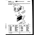 Frigidaire A08ME2E4 cabinet parts diagram
