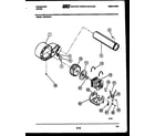 Frigidaire DECSFL2 blower and drive parts diagram