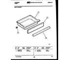 Frigidaire REG433MNW1 drawer parts diagram