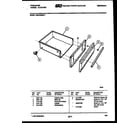 Frigidaire REGC39BNW1 drawer parts diagram