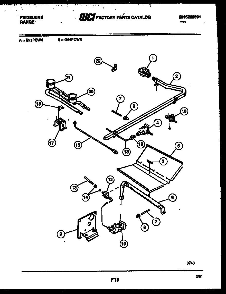 Burner, manifold and gas control
