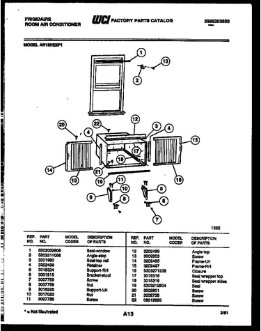 Window mounting parts