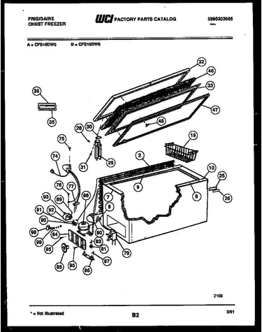 Chest freezer parts