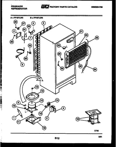 System and automatic defrost parts