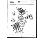 Frigidaire FPD17TLIFL3 shelves and supports diagram