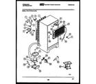 Frigidaire FPD17TLIFH3 system and automatic defrost parts diagram