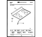 Frigidaire RE37BNL1 cooktop parts diagram