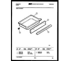 Frigidaire RE37BNL1 drawer parts diagram