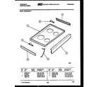 Frigidaire REG638BNW1 cooktop parts diagram