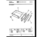 Frigidaire REG638BNW1 drawer parts diagram