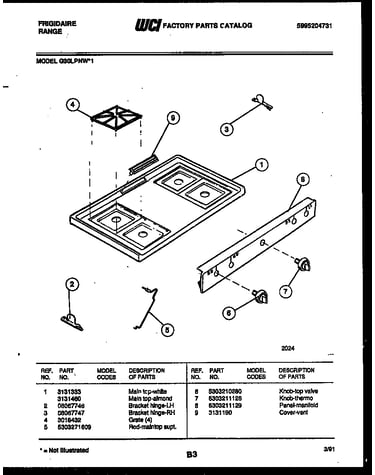 Cooktop parts