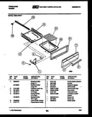 Broiler drawer parts
