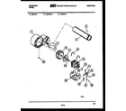 Frigidaire DEILW2 blower and drive parts diagram