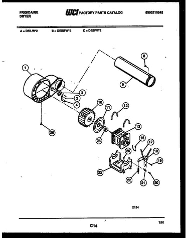 Blower and drive parts