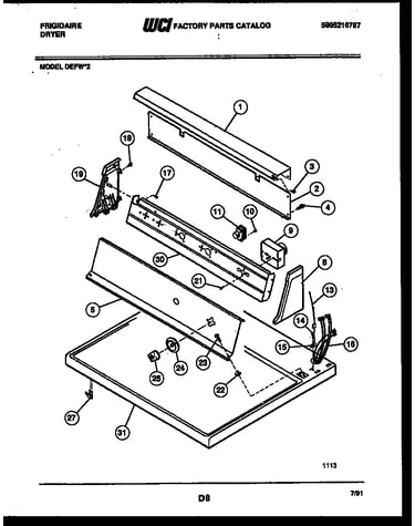 Console and control parts