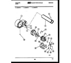 Frigidaire DEDMFL2 blower and drive parts diagram