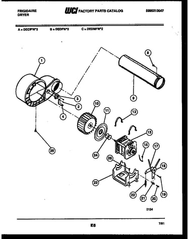 Blower and drive parts