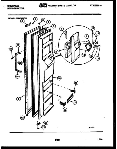 Freezer door parts