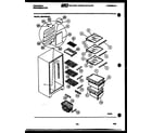 Frigidaire GSIW36BH1 shelves and supports diagram