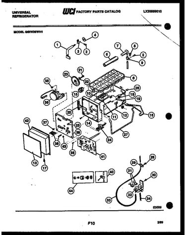 Ice maker and installation parts