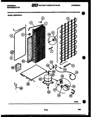System and automatic defrost parts