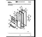 White-Westinghouse GSIW36AH2 refrigerator door parts diagram