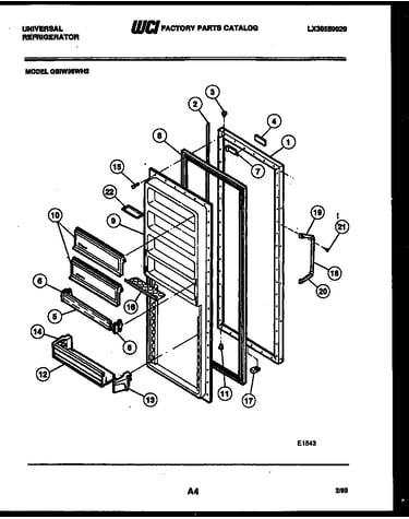 Refrigerator door parts