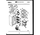 Frigidaire GSIW36CH2 shelves and supports diagram