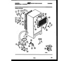 White-Westinghouse GTN140CG1 system and automatic defrost parts diagram