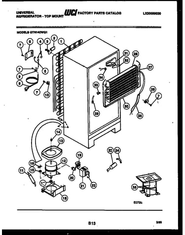System and automatic defrost parts