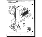 White-Westinghouse GTN140HG2 system and automatic defrost parts diagram