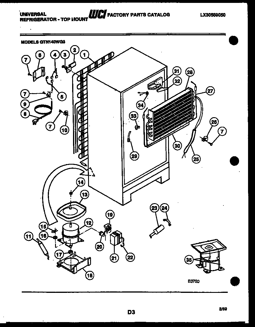 SYSTEM AND AUTOMATIC DEFROST PARTS