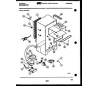 Frigidaire GCD12CJ0 system and automatic defrost parts diagram