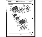 White-Westinghouse GTN217BH2 shelves and supports diagram