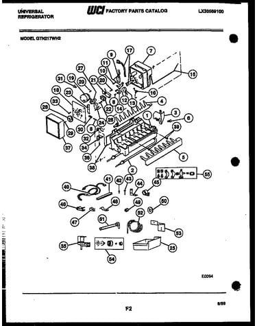 Ice maker and installation parts